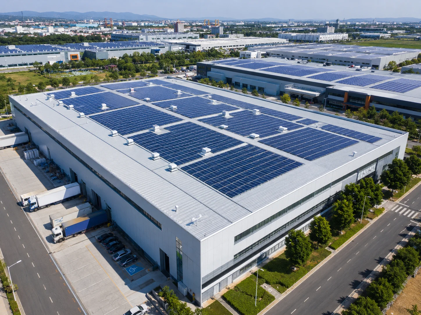 Sistema solar industrial de alto consumo